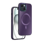 iPhone 15 Premium Hardcase met Magnetische Sluiting - Paars - Afbeelding 2