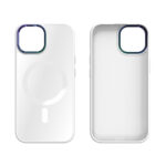 iPhone 15 Premium Hardcase met Magnetics - Wit - Afbeelding 3