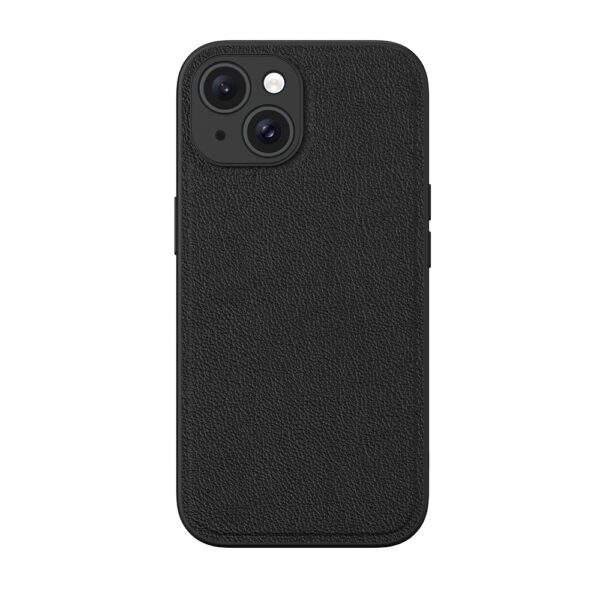 iPhone 15 Plus Premium Hardcase - Zwart Leer Design