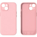 iPhone 15 Plus Premium Leren Hardcase Roze - Afbeelding 3