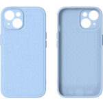 iPhone 15 Plus Premium Lederen Hardcase Blauw - Afbeelding 3