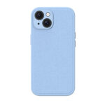 iPhone 15 Plus Premium Lederen Hardcase Blauw