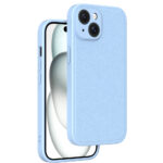 iPhone 15 Plus Premium Lederen Hardcase Blauw - Afbeelding 2