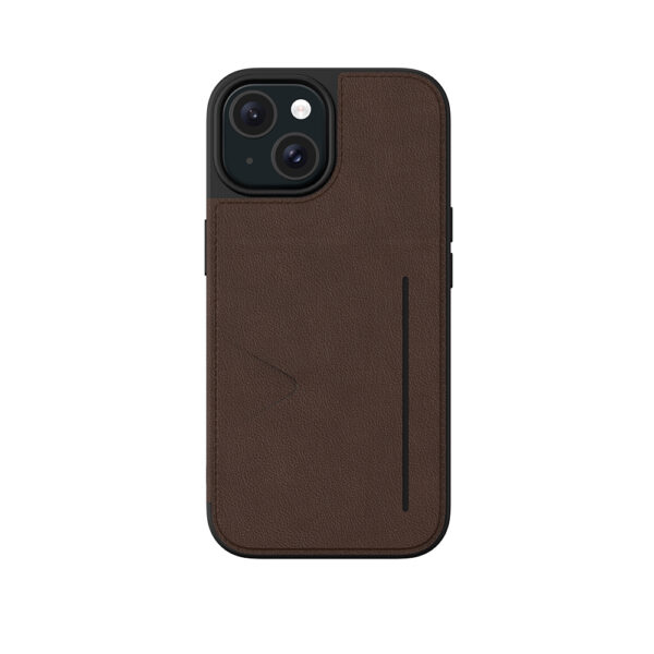 Premium Bookcase Wallet Beschermhoes iPhone 15 Plus Bruin