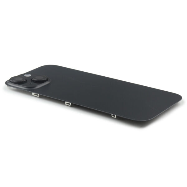 iPhone 15 Achterkap Premium - Zwart Titanium met Camera & Charging