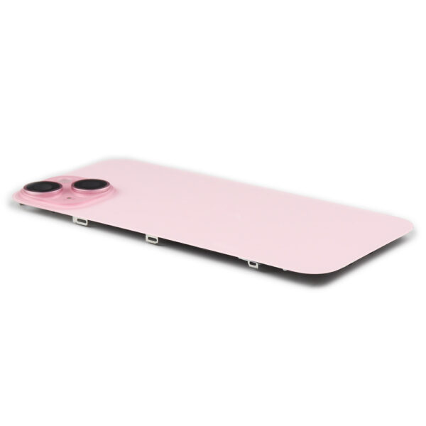 iPhone 15 Premium Achterkap met Camera & Draadloos Laden Roze