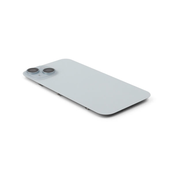 iPhone 15 Achterkant Premium - Blauw Titanium met Camera & Draadloos Laden