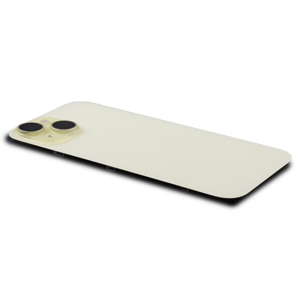 iPhone 15 Premium Achterkant Geel Titanium + Camera & Oplaad