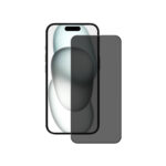 Privacy Screenprotector iPhone 16/15 - Edge to Edge Premium Glas - Afbeelding 3