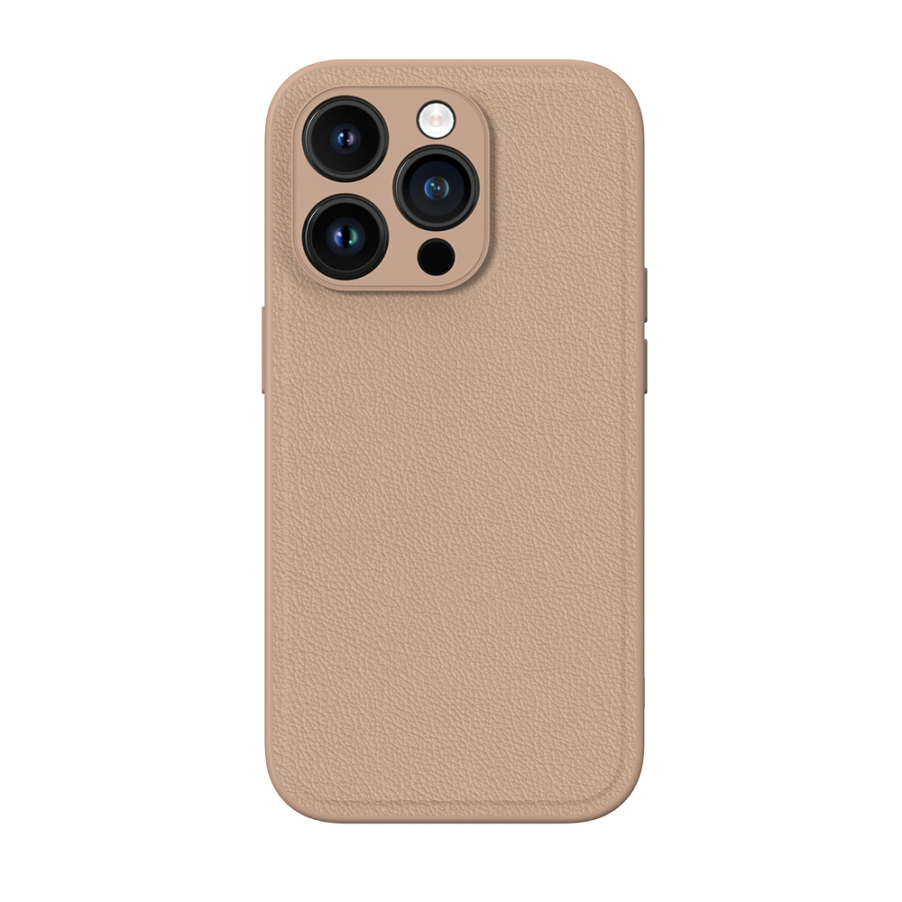 Z660BVI21A_5758206759-1.jpg Premium Lederen Hardcase iPhone 14 Pro Max Bruin - Afbeelding 1