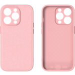 Premium PU Leren Hardcase iPhone 14 Pro Max Roze - Afbeelding 3