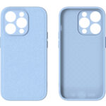 Premium Leren Hardcase iPhone 14 Pro Max Blauw - Afbeelding 3