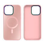 iPhone 14 Pro Max Premium Hardcase met Magnetische Sluiting - Roze - Afbeelding 3