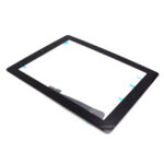 iPad 3 Touchscreen + Home Button Premium - Zwart