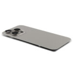 iPhone 15 Pro Back Cover Premium | Blauw Titanium met Camera & Draadloos Laden