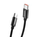 USB-C naar USB-C Kabel 100W Premium - 1 Meter Zwart - Afbeelding 2