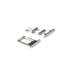 iPhone 14 Pro Max Aan/Uit-knop Set Premium OEM-Equivalent Zilver - Afbeelding 3