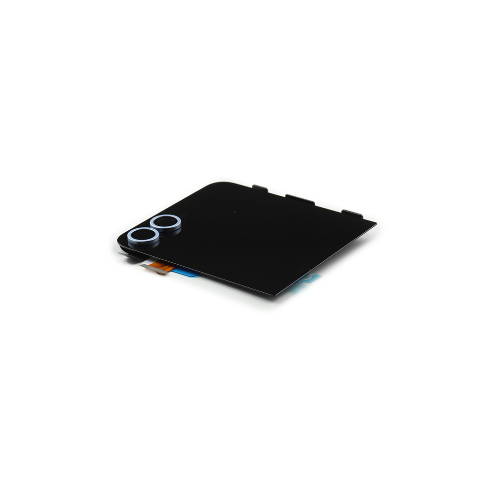 mvMqcP30X8AhKNELxgfaCEaYQ55Ec9-metaVjQ0OTdOTjkySF8xLmpwZw-.jpg Samsung Galaxy Z Flip6 Display Outer Premium Service Pack Lichtblauw - Afbeelding 1