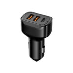 PowerDrive Triple Port Premium Autolader 32W (2x USB-A + USB-C)