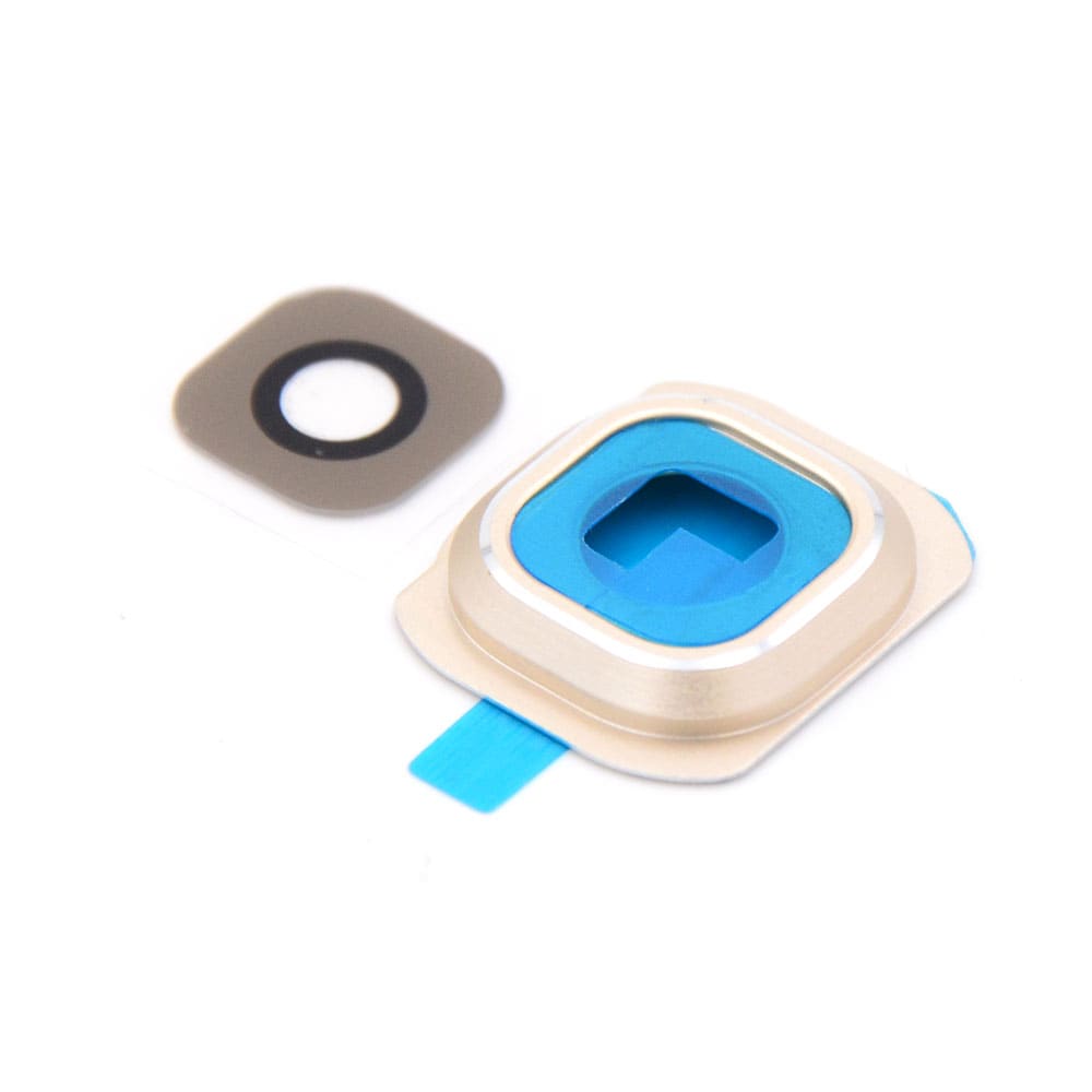 sag925f303g_1.jpg Samsung Galaxy S6 Edge Achter Camera Lens Cover Gold Premium - Afbeelding 1