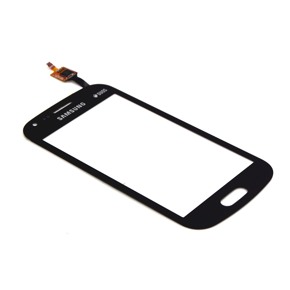 sas7580101b_1.jpg Samsung Trend Plus (S7580) Touchscreen Premium - Zwart met Lijm - Afbeelding 1